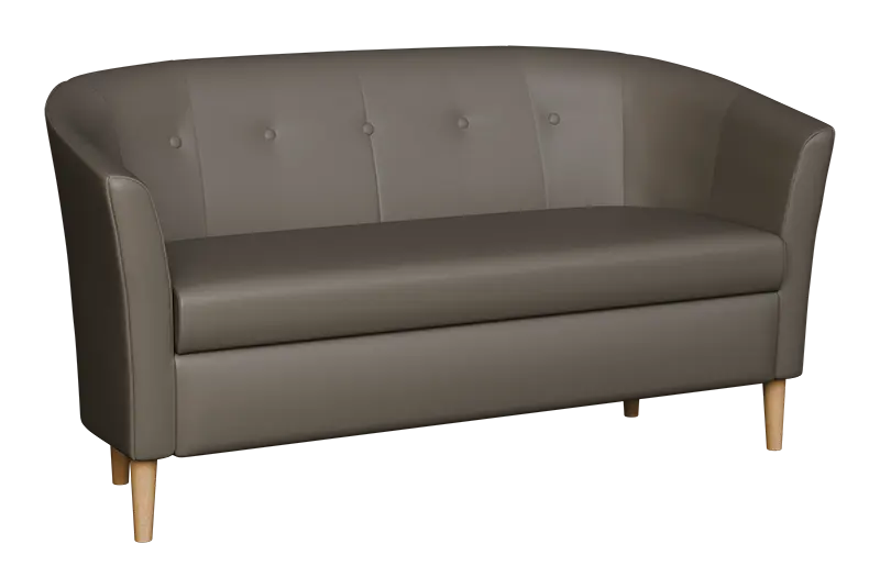 CHARLOTTE 2, dvojkřeslo, koženka šedá